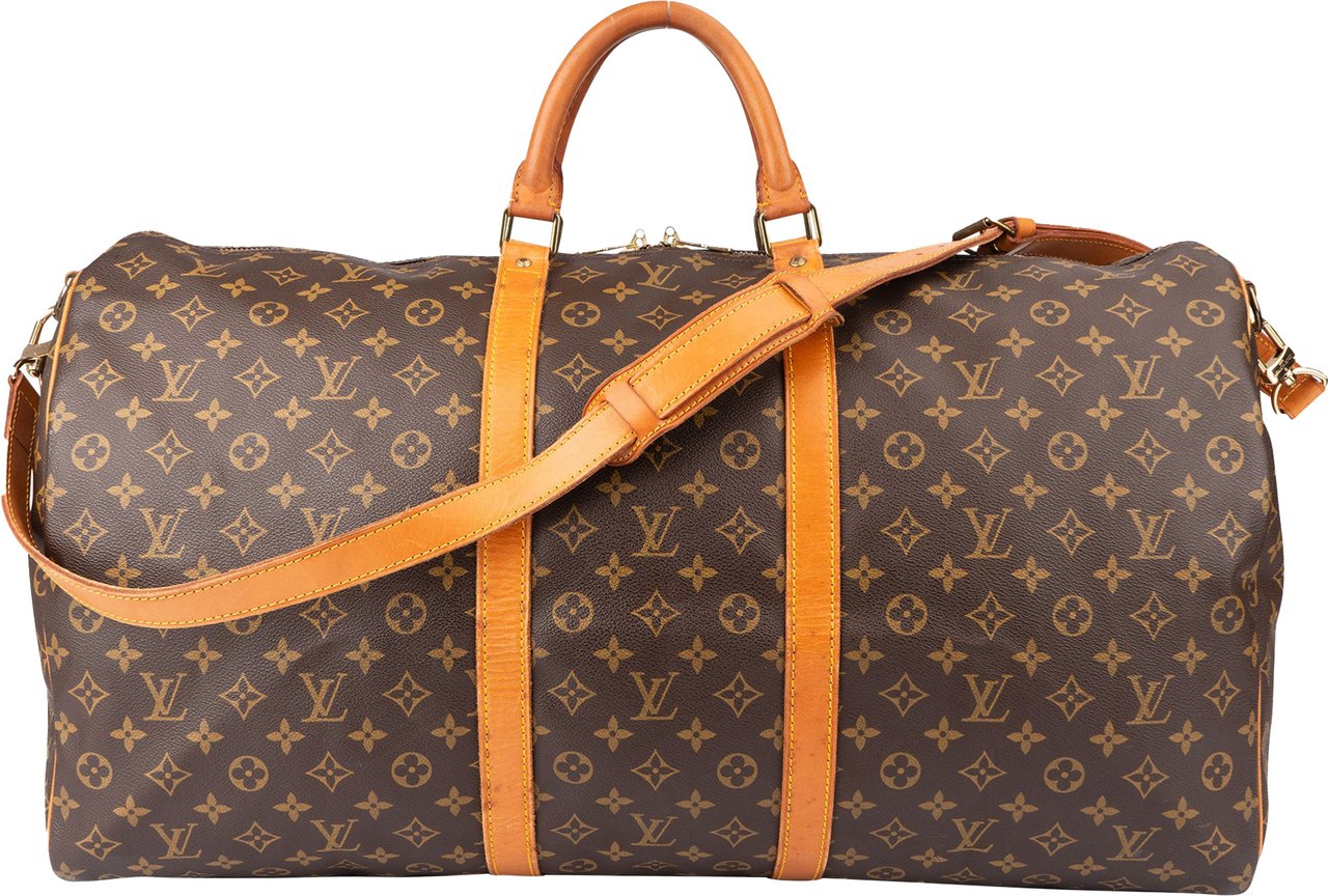 Louis Vuitton Louis Vuitton Canvas Monogram Keepall 60 Bandouliere Bruin