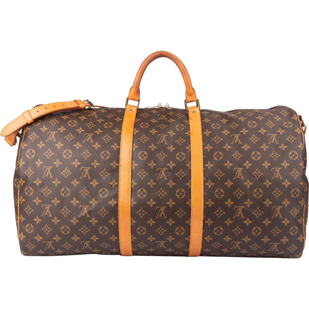 Louis Vuitton Louis Vuitton Canvas Monogram Keepall 60 Bandouliere Bruin