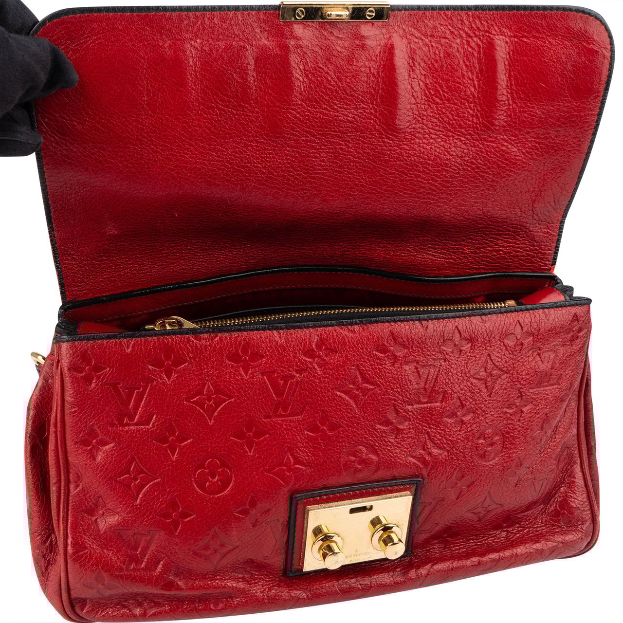 Louis Vuitton Louis Vuitton Leather Empreinte Monogram Automne-Hiver Handbag My Dear Rubel M40283 Rood