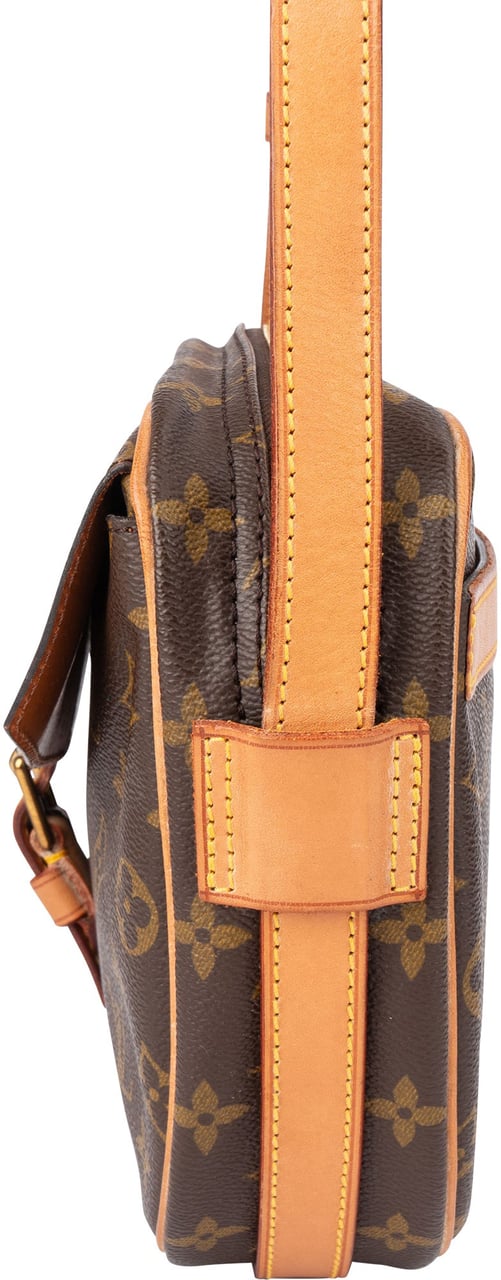 Louis Vuitton Louis Vuitton Canvas Monogram Jeune Fille GM Crossbody Bag Bruin
