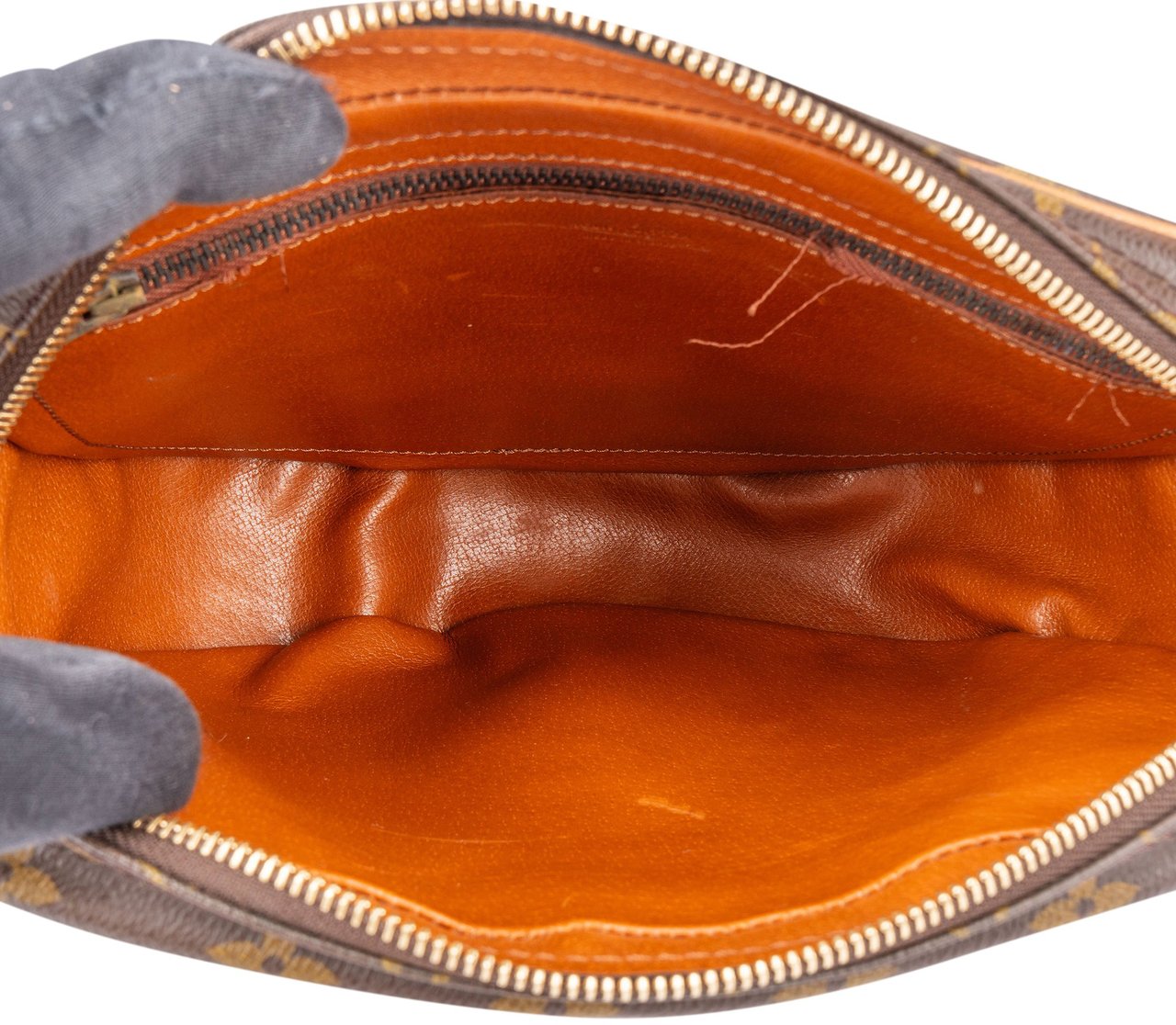 Louis Vuitton Louis Vuitton Canvas Monogram Jeune Fille GM Crossbody Bag Bruin