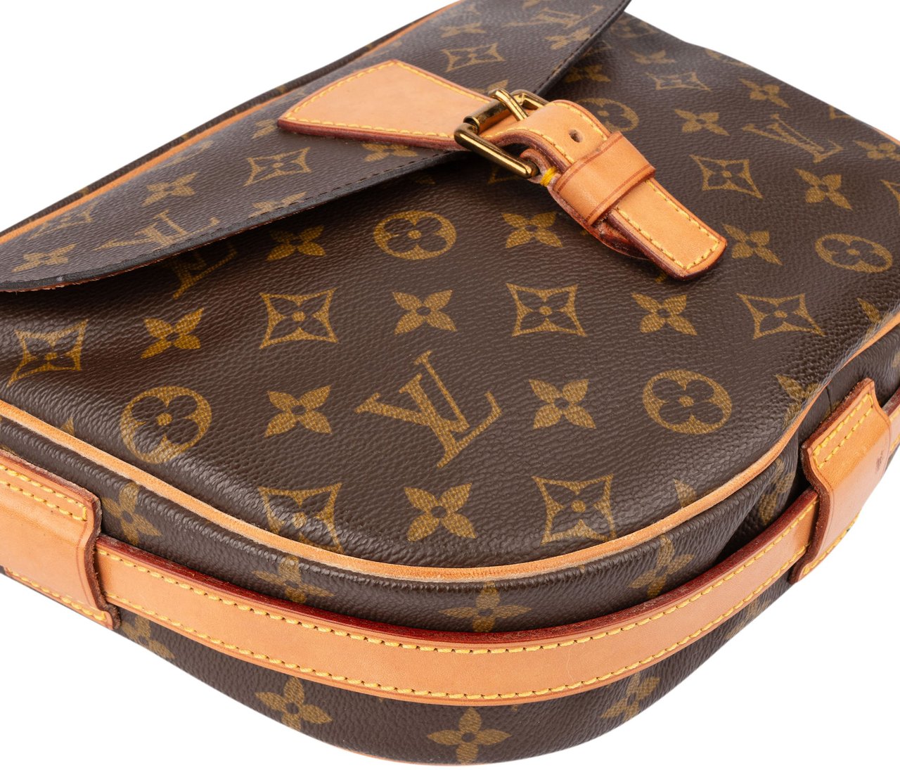 Louis Vuitton Louis Vuitton Canvas Monogram Jeune Fille GM Crossbody Bag Bruin