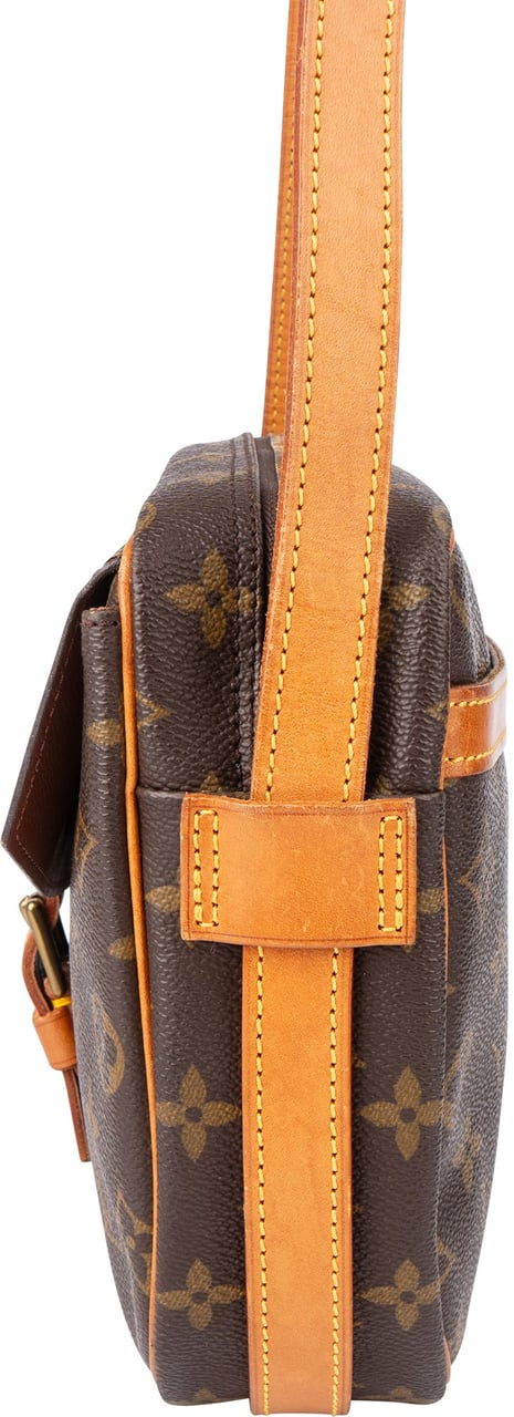 Louis Vuitton Louis Vuitton Canvas Monogram Jeune Fille GM Crossbody Bag Bruin