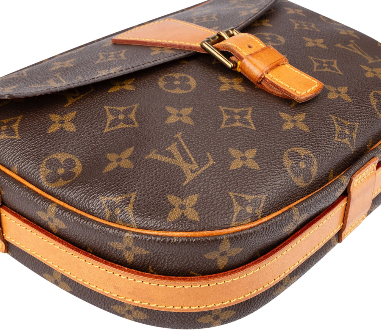 Louis Vuitton Louis Vuitton Canvas Monogram Jeune Fille GM Crossbody Bag Bruin