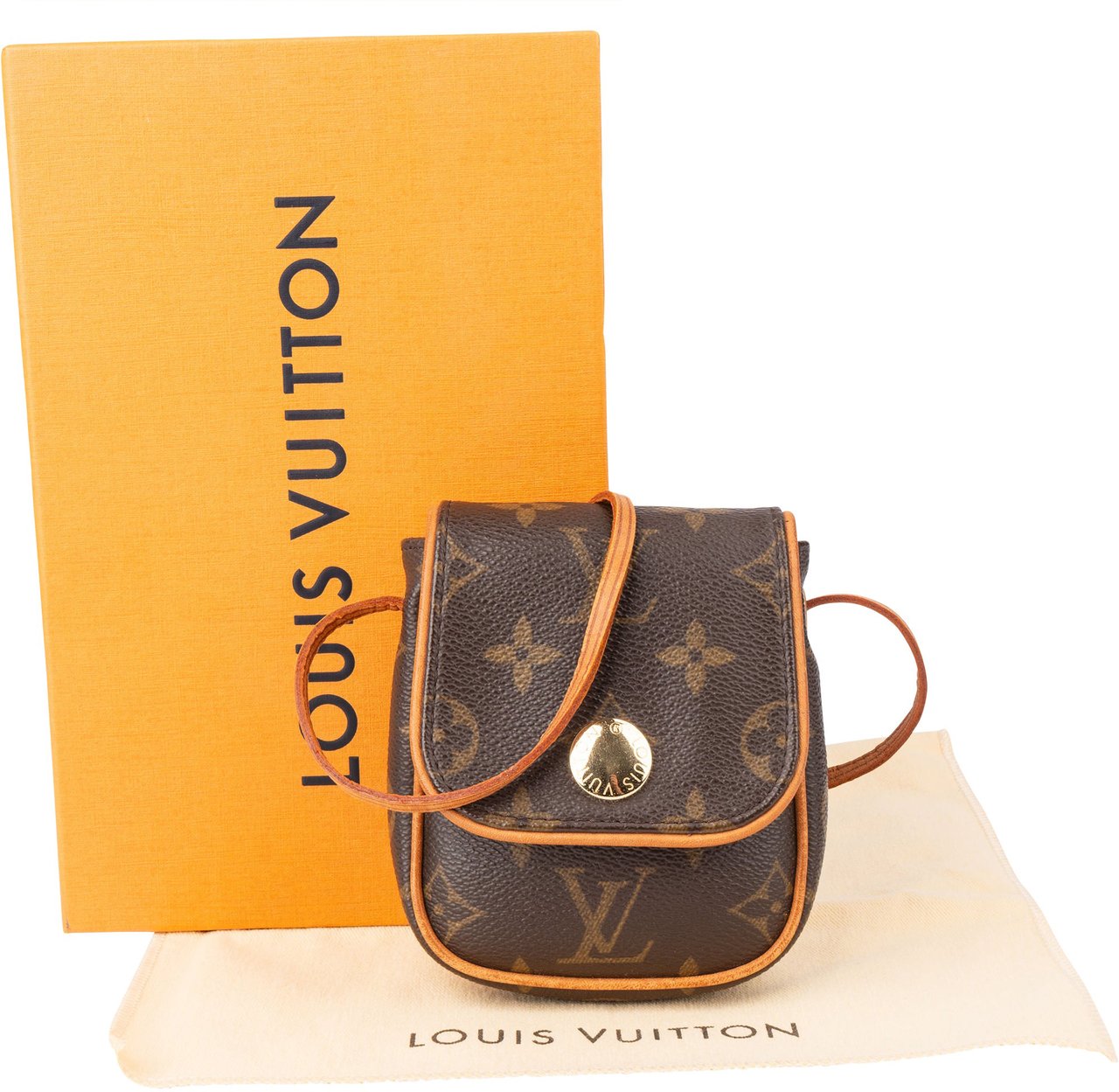 Louis Vuitton Louis Vuitton Canvas Monogram Pochette Cancun Mini Shoulder Bag M60018 Bruin