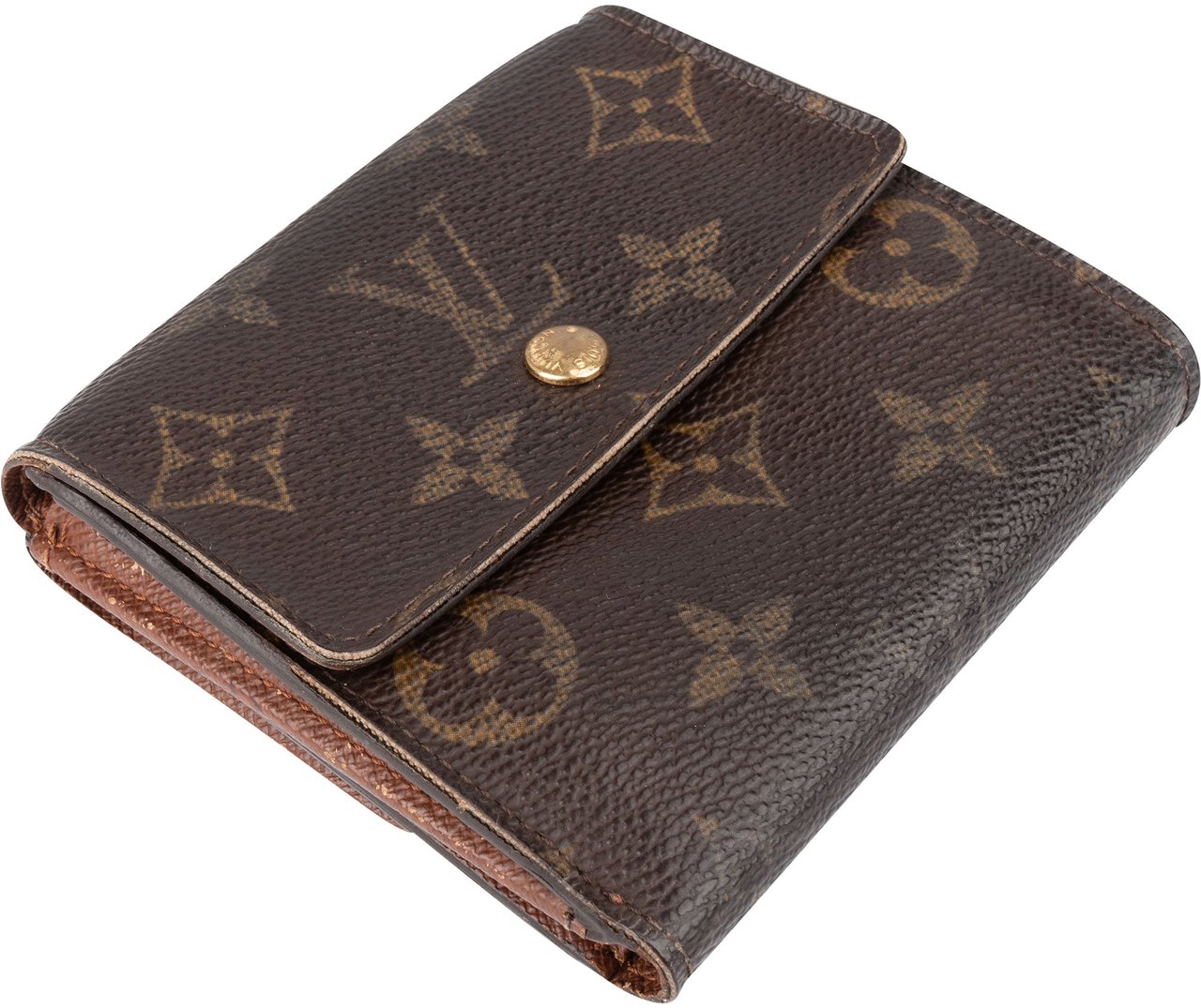 Louis Vuitton Louis Vuitton Canvas Monogram Elise Wallet Bruin