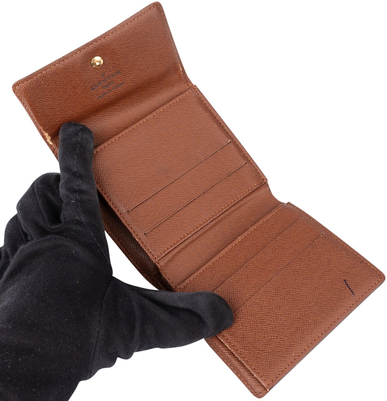 Louis Vuitton Louis Vuitton Canvas Monogram Elise Wallet Bruin