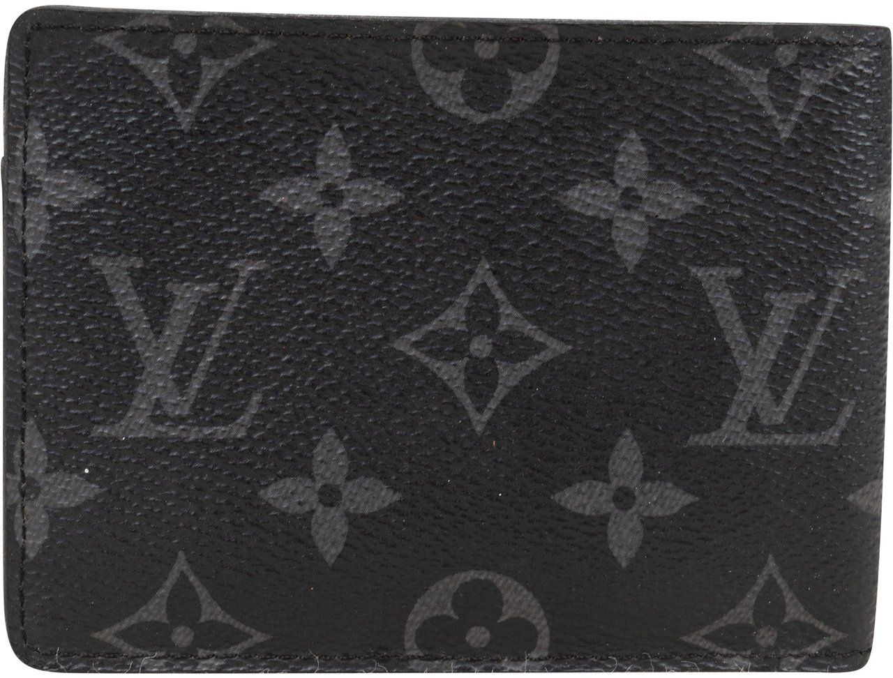 Louis Vuitton Louis Vuitton Canvas Eclipse Monogram Slender Wallet Zwart