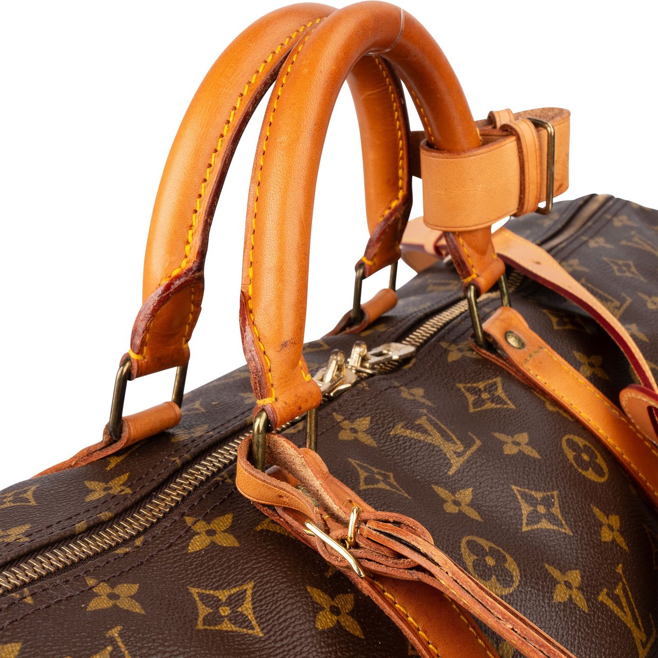 Louis Vuitton Louis Vuitton Canvas Monogram Keepall 60 Bandouliere Bruin