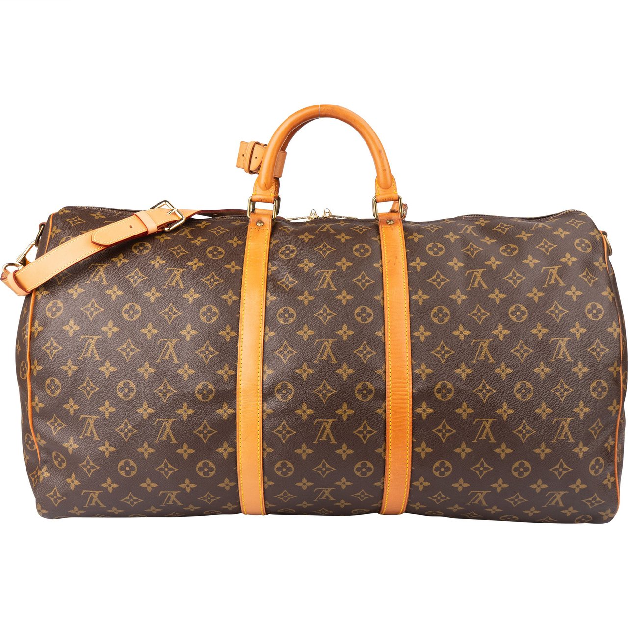 Louis Vuitton Louis Vuitton Canvas Monogram Keepall 60 Bandouliere Bruin