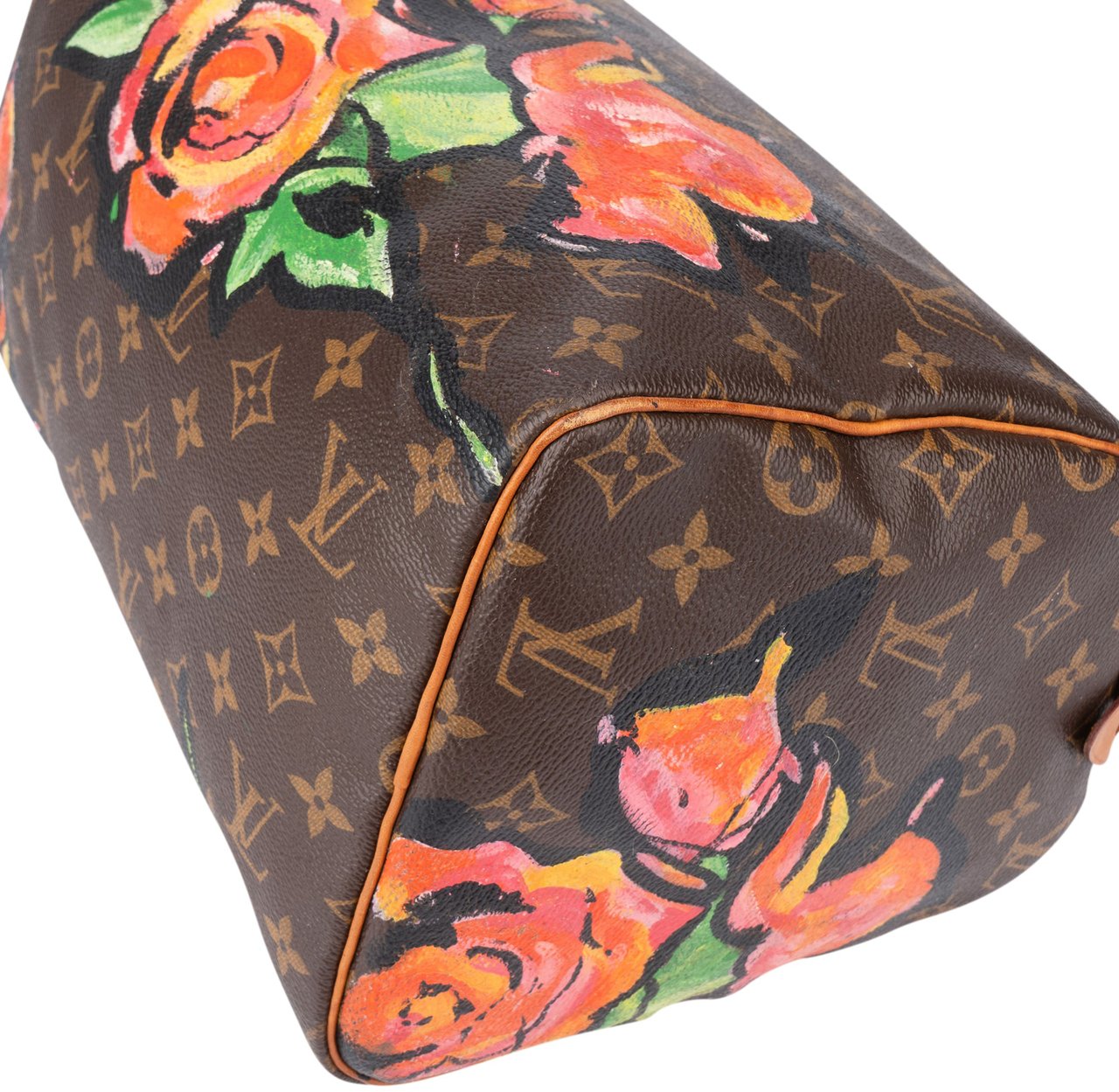 Louis Vuitton Louis Vuitton Canvas Monogram Roses By Stephen Sprouse Speedy 30 Handbag Bruin
