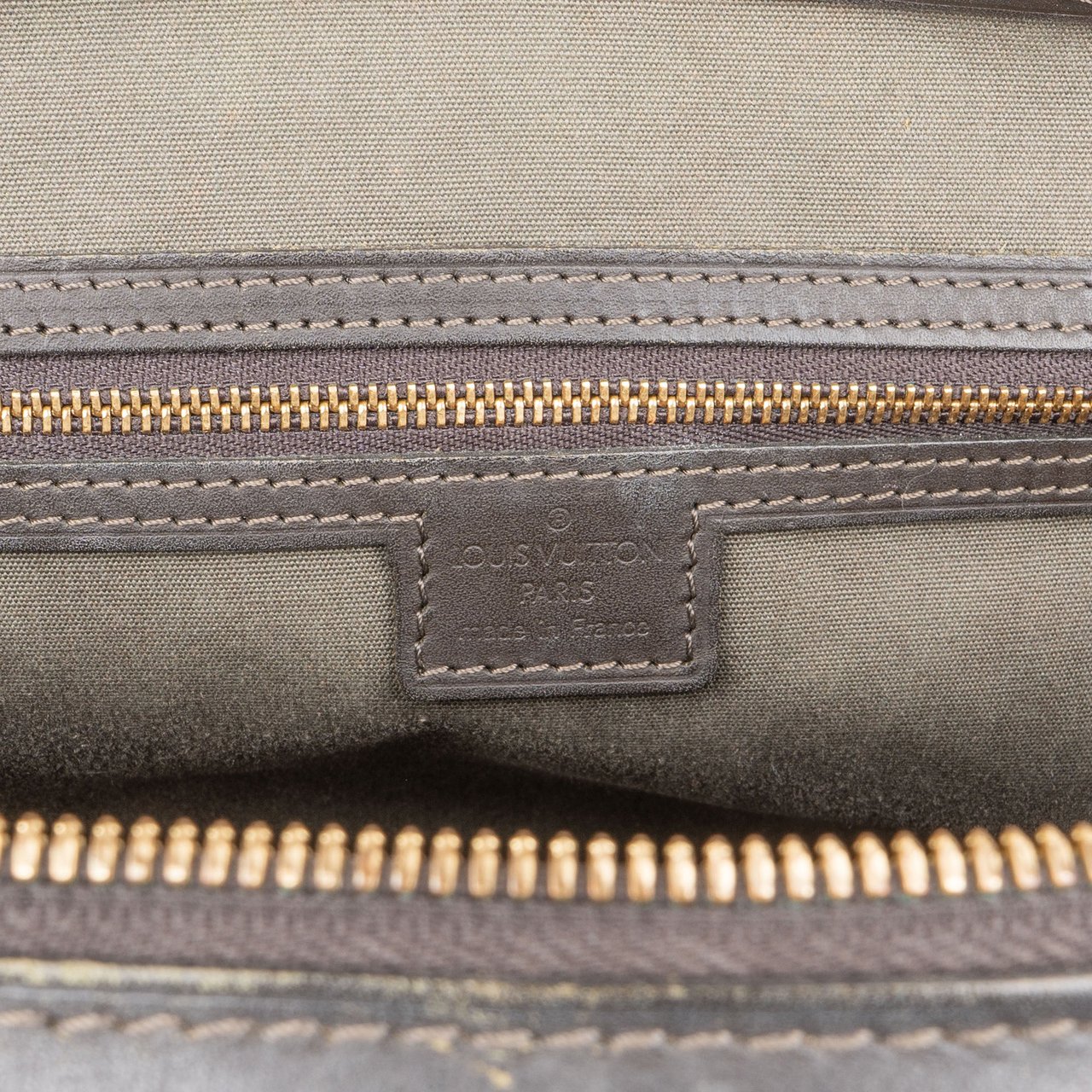 Louis Vuitton Louis Vuitton Mini Lin Monogram Josephine PM Handbag Groen