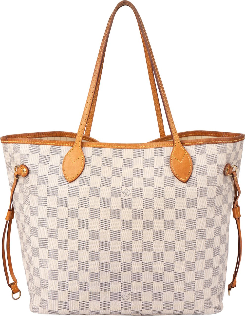 Louis Vuitton Louis Vuitton Damier Azur Monogram Neverfull MM Shopper Handbag Beige