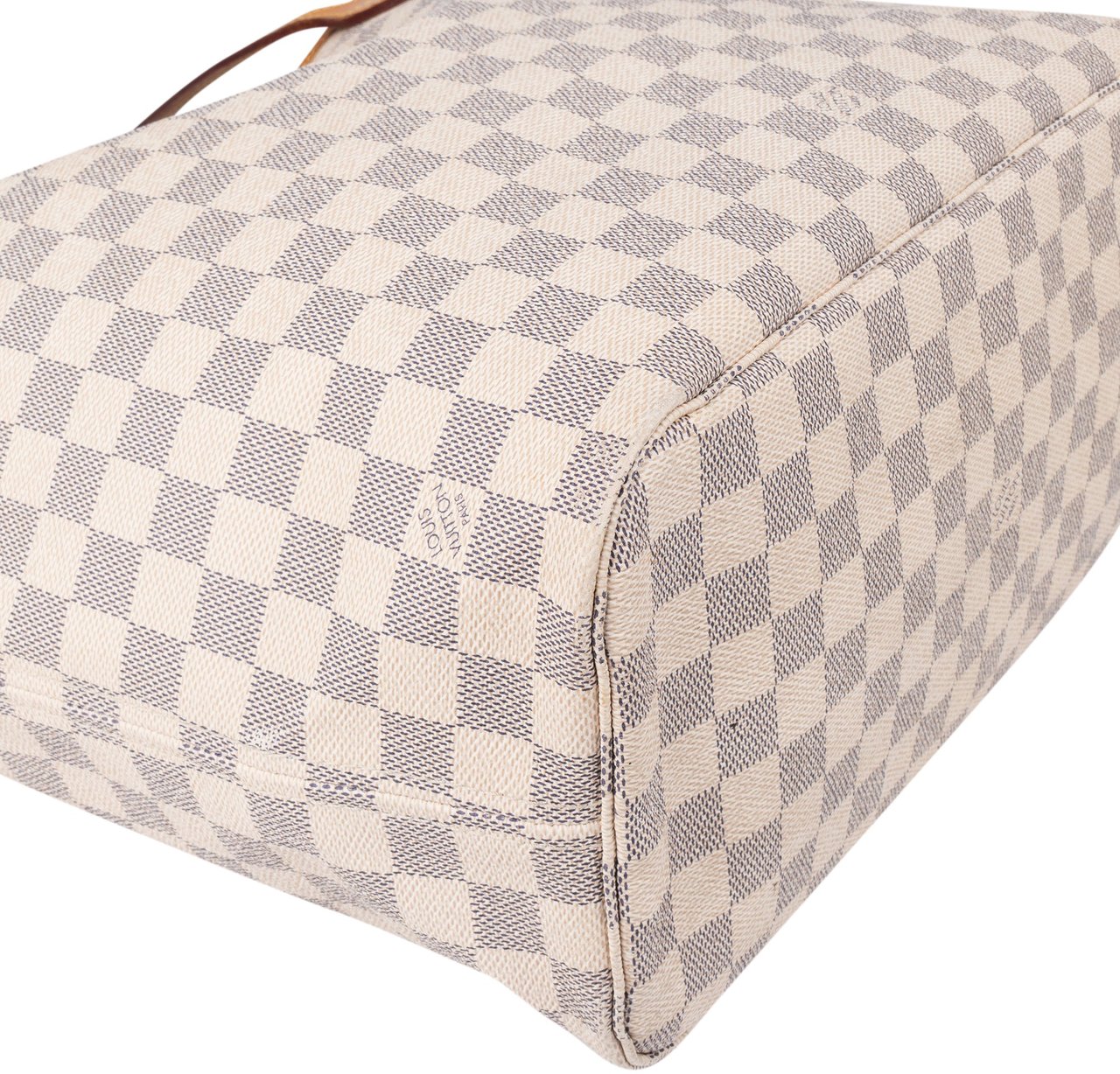 Louis Vuitton Louis Vuitton Damier Azur Monogram Neverfull MM Shopper Handbag Beige