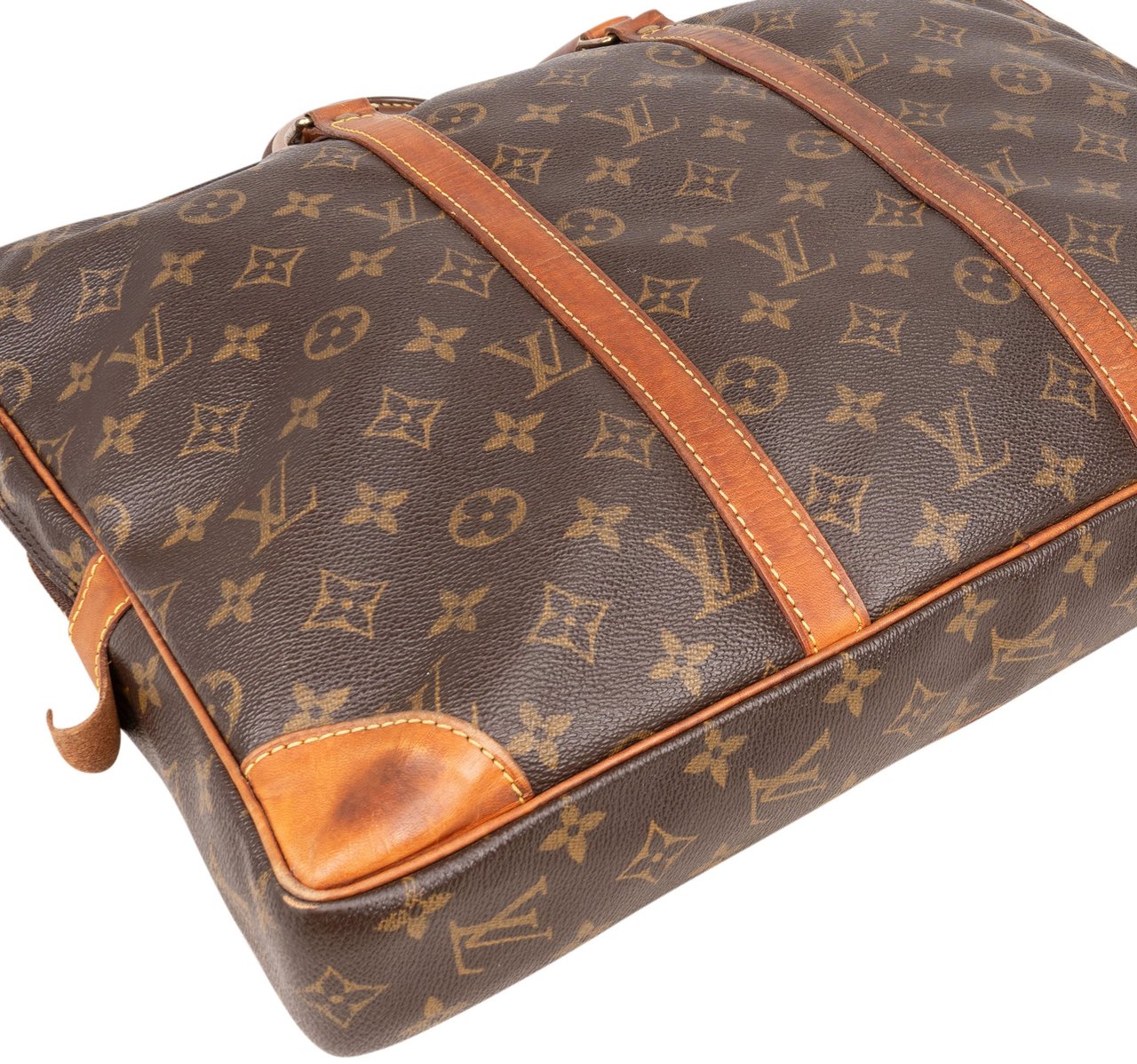 Louis Vuitton Louis Vuitton Canvas Monogram Porte Documents Handbag Bruin