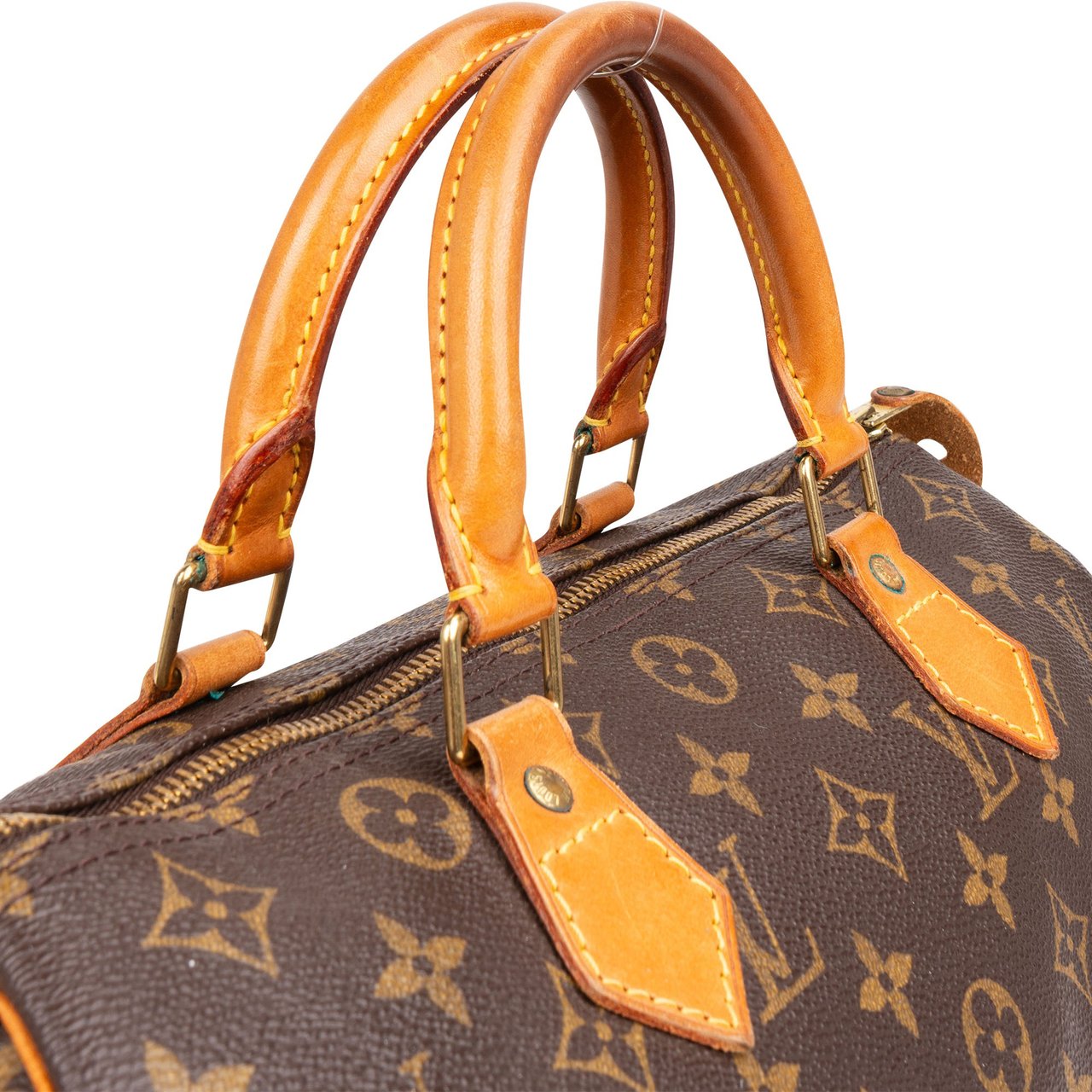 Louis Vuitton Louis Vuitton Canvas Monogram Speedy 30 Handbag Bruin