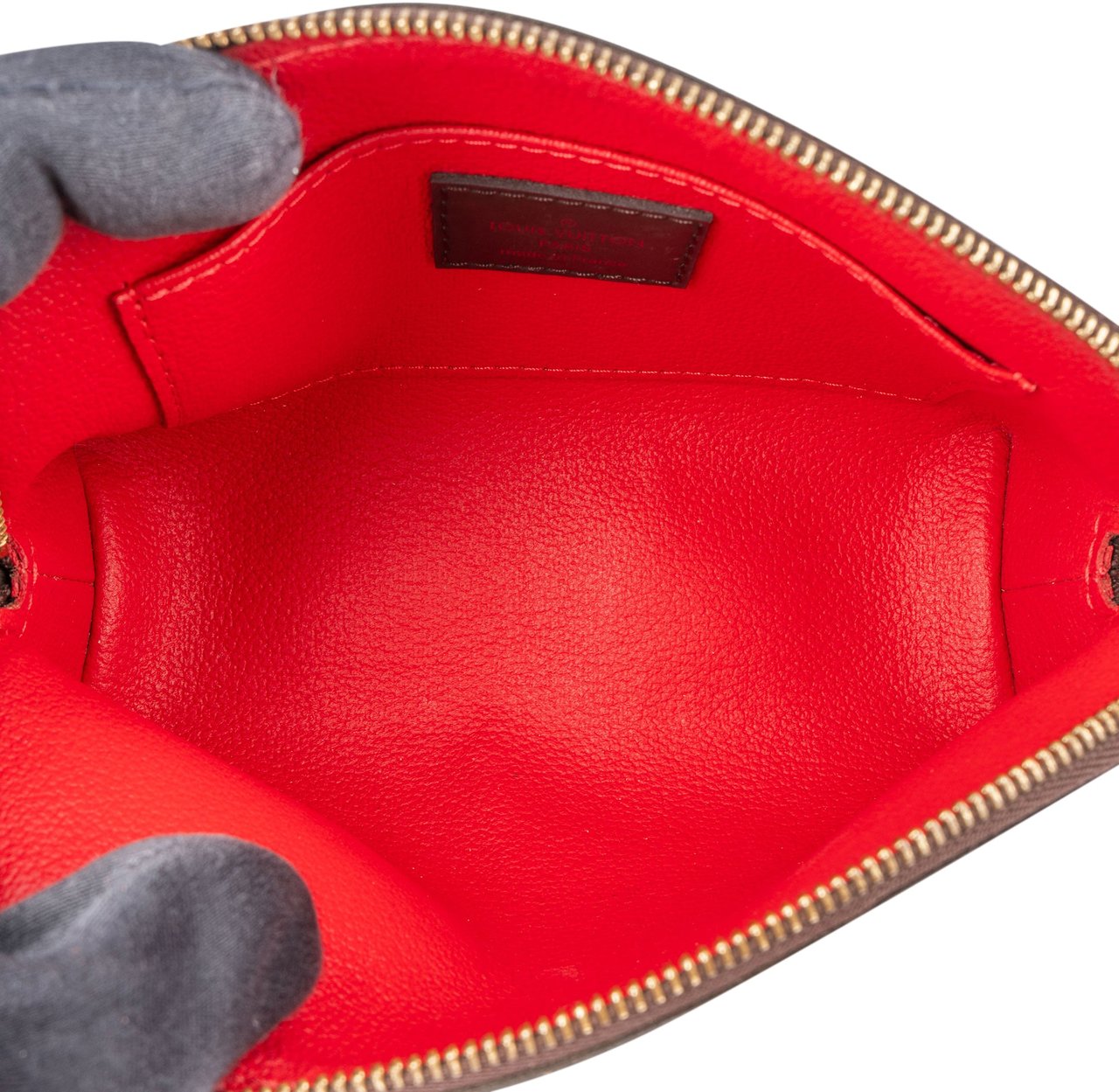 Louis Vuitton Louis Vuitton Damier Ebene Monogram Pochette Cosmetique PM Pouch Bruin