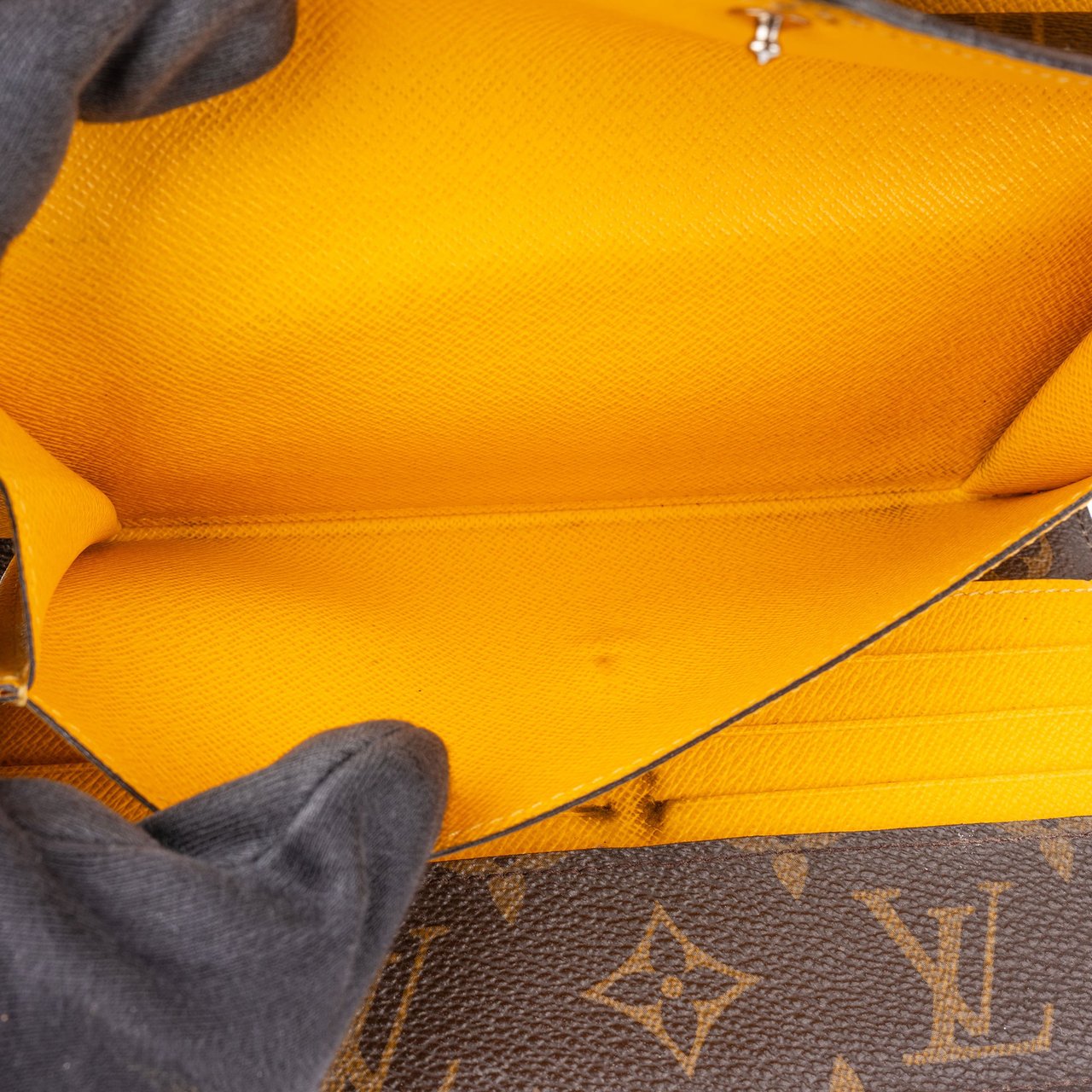 Louis Vuitton Louis Vuitton Canvas Epi Monogram Marie Lou Wallet Bruin