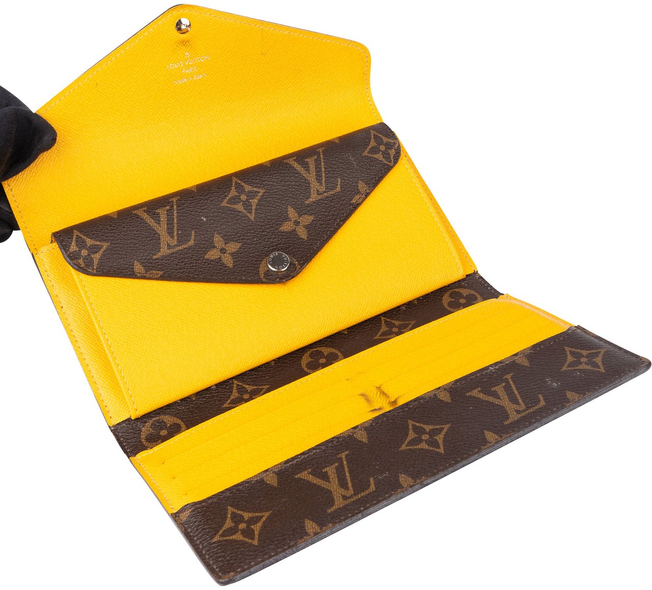 Louis Vuitton Louis Vuitton Canvas Epi Monogram Marie Lou Wallet Bruin