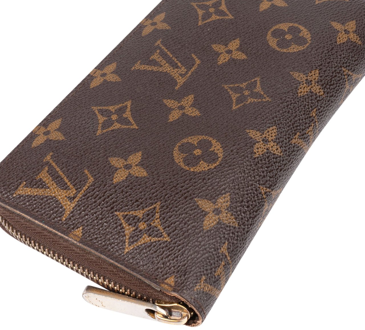 Louis Vuitton Canvas Monogram Zippy Wallet Bruin