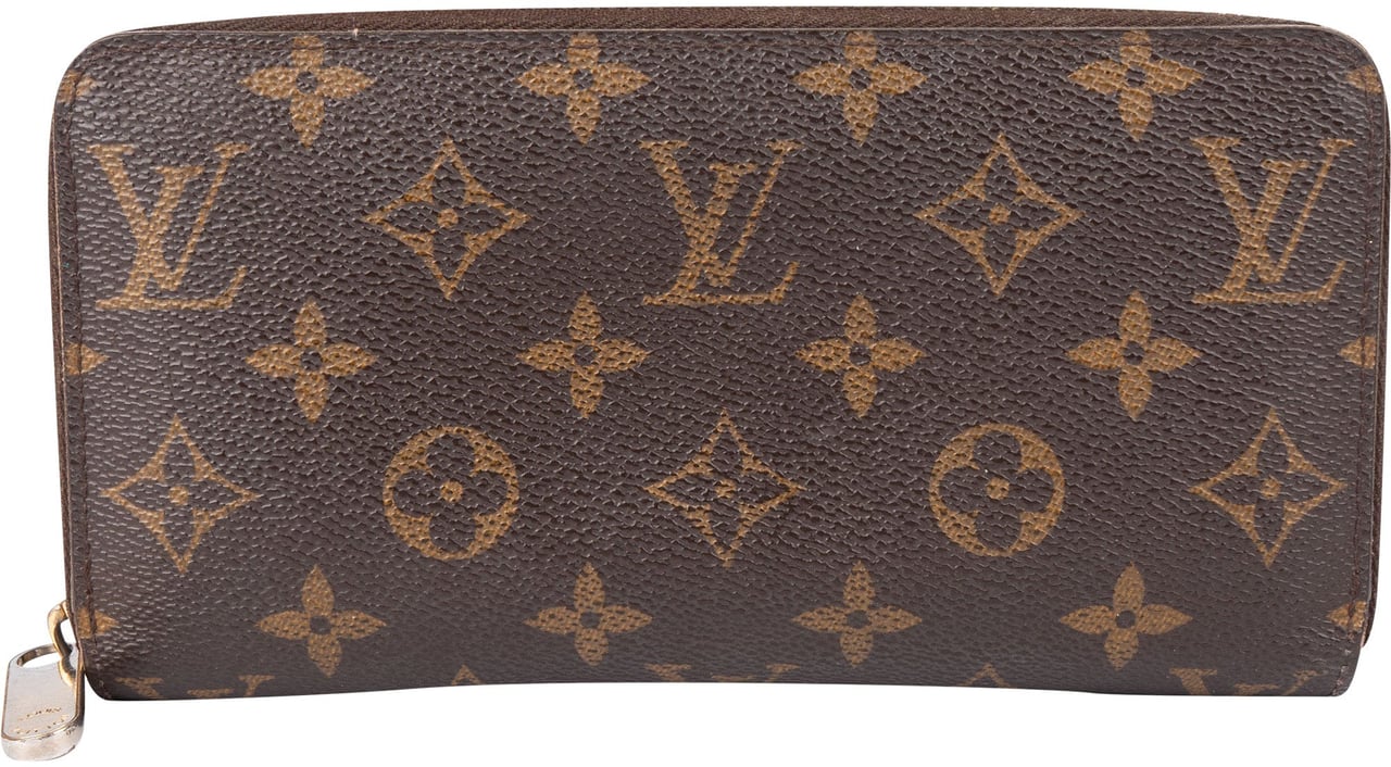 Louis Vuitton Canvas Monogram Zippy Wallet Bruin