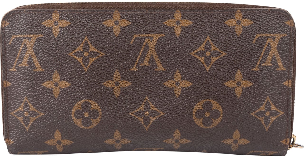 Louis Vuitton Canvas Monogram Zippy Wallet Bruin