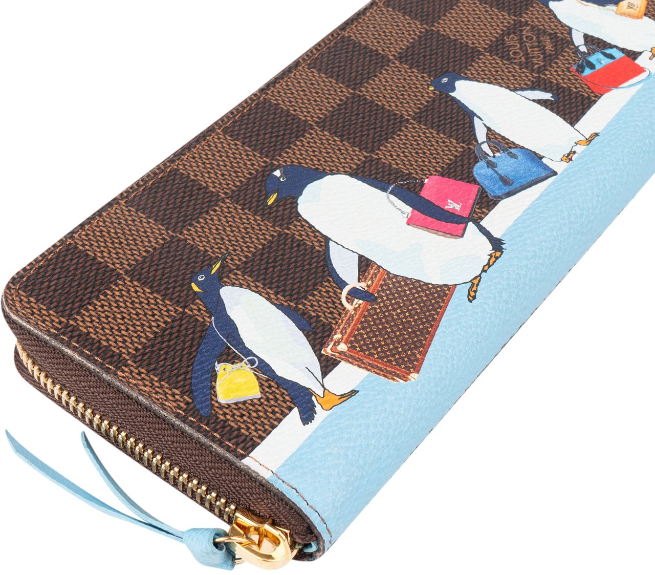 Louis Vuitton Louis Vuitton Limited Penguin Canvas Monogram Clemence Wallet Bruin