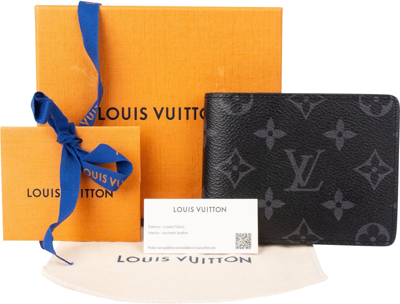 Louis Vuitton Louis Vuitton Eclipse Canvas Monogram Bifold Wallet Zwart