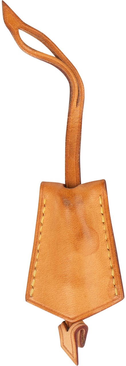 Louis Vuitton Louis Vuitton Vachetta Leather "T.M.G" Clochette Schlüsselhalter Bruin