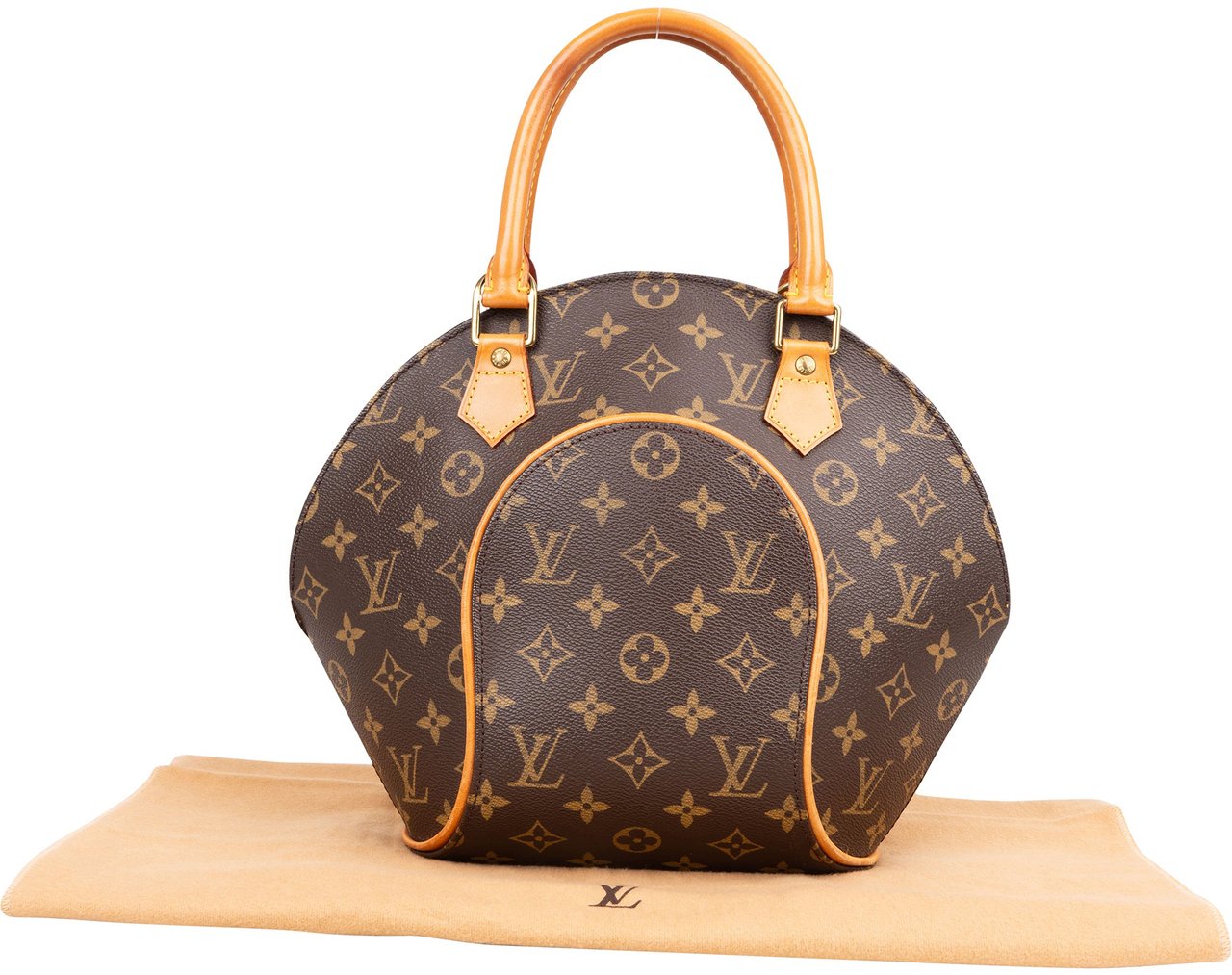 Louis Vuitton Louis Vuitton Canvas Monogram Ellipse PM Handbag Bruin