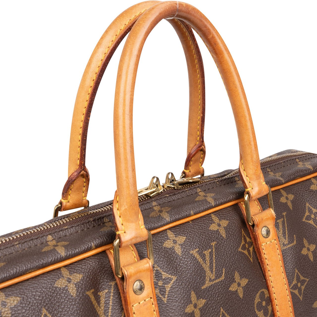 Louis Vuitton Louis Vuitton Canvas Monogram Porte Documents Business Handbag Bruin