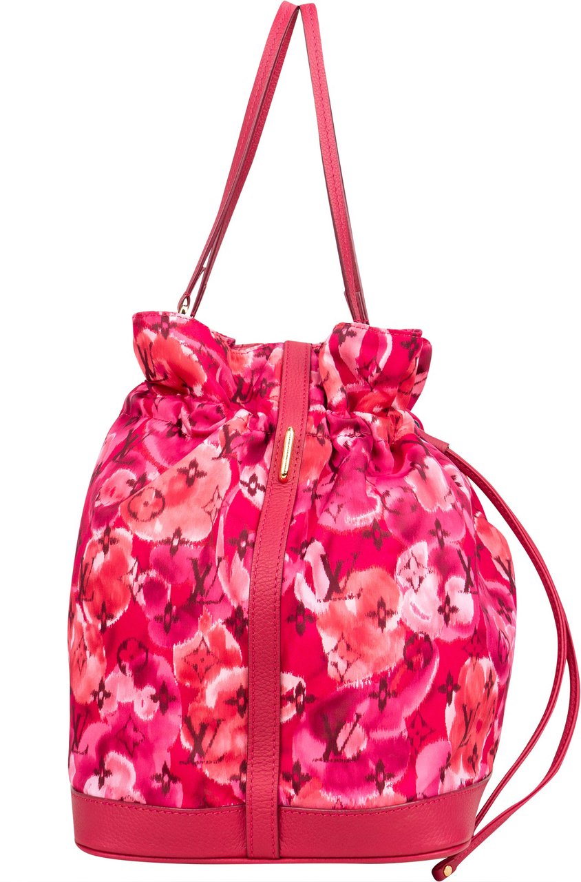 Louis Vuitton Limited Ikat Flower NoeFull MM Handbag Roze