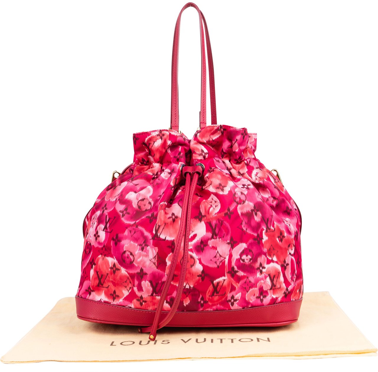 Louis Vuitton Limited Ikat Flower NoeFull MM Handbag Roze