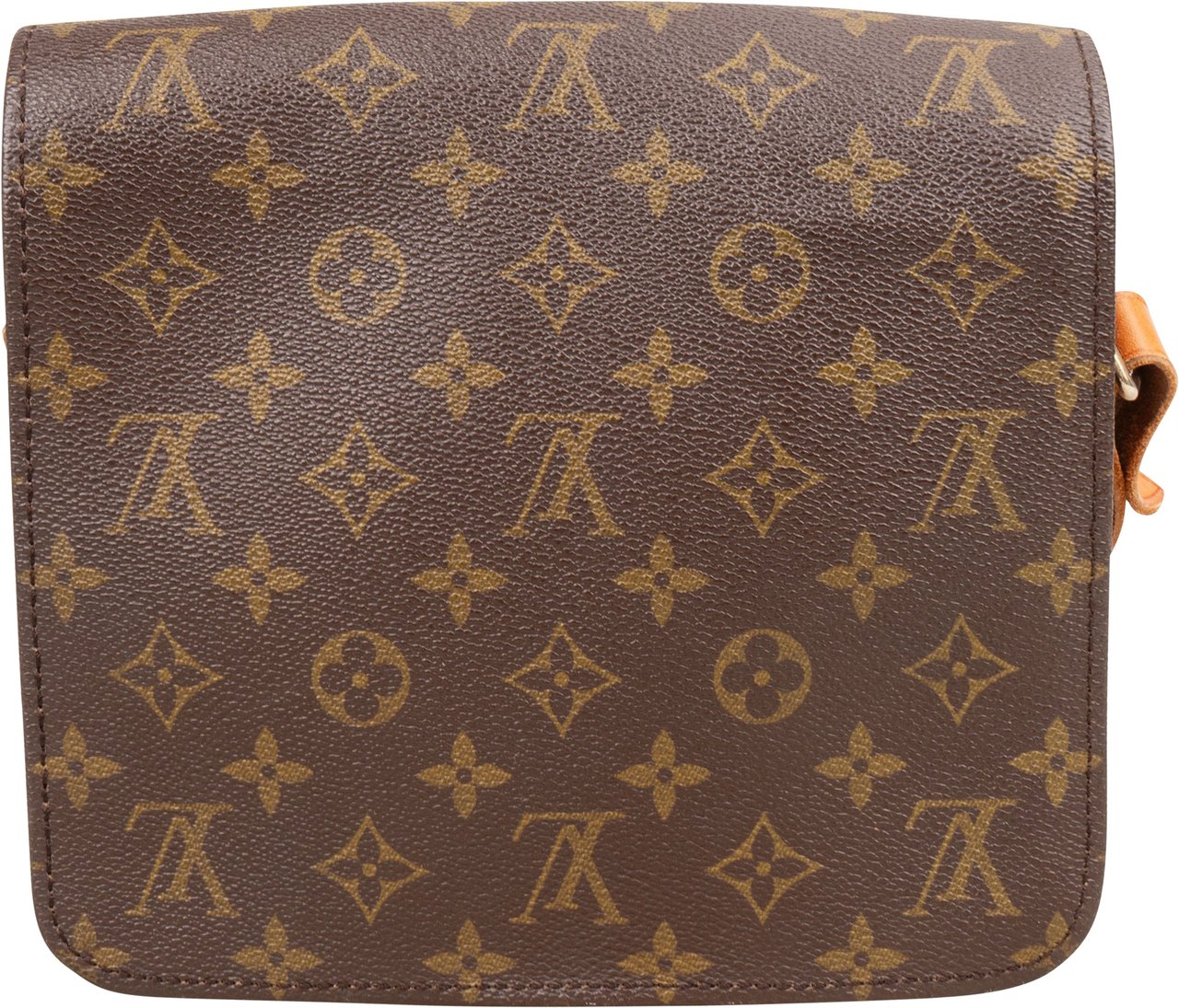 Louis Vuitton Louis vuitton Canvas Monogram Cartouchiere MM Crossbody Bag Bruin