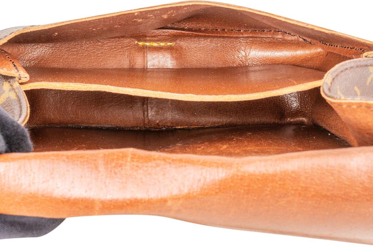 Louis Vuitton Louis vuitton Canvas Monogram Cartouchiere MM Crossbody Bag Bruin