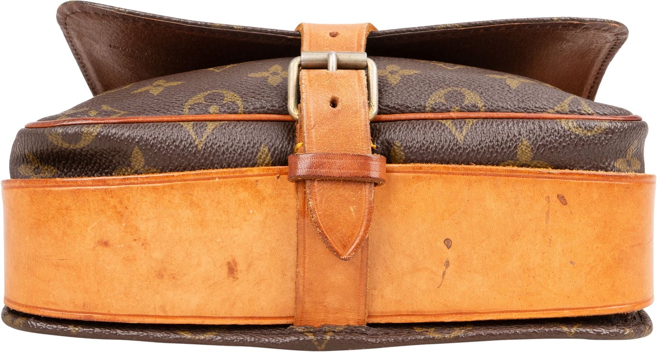 Louis Vuitton Louis vuitton Canvas Monogram Cartouchiere MM Crossbody Bag Bruin