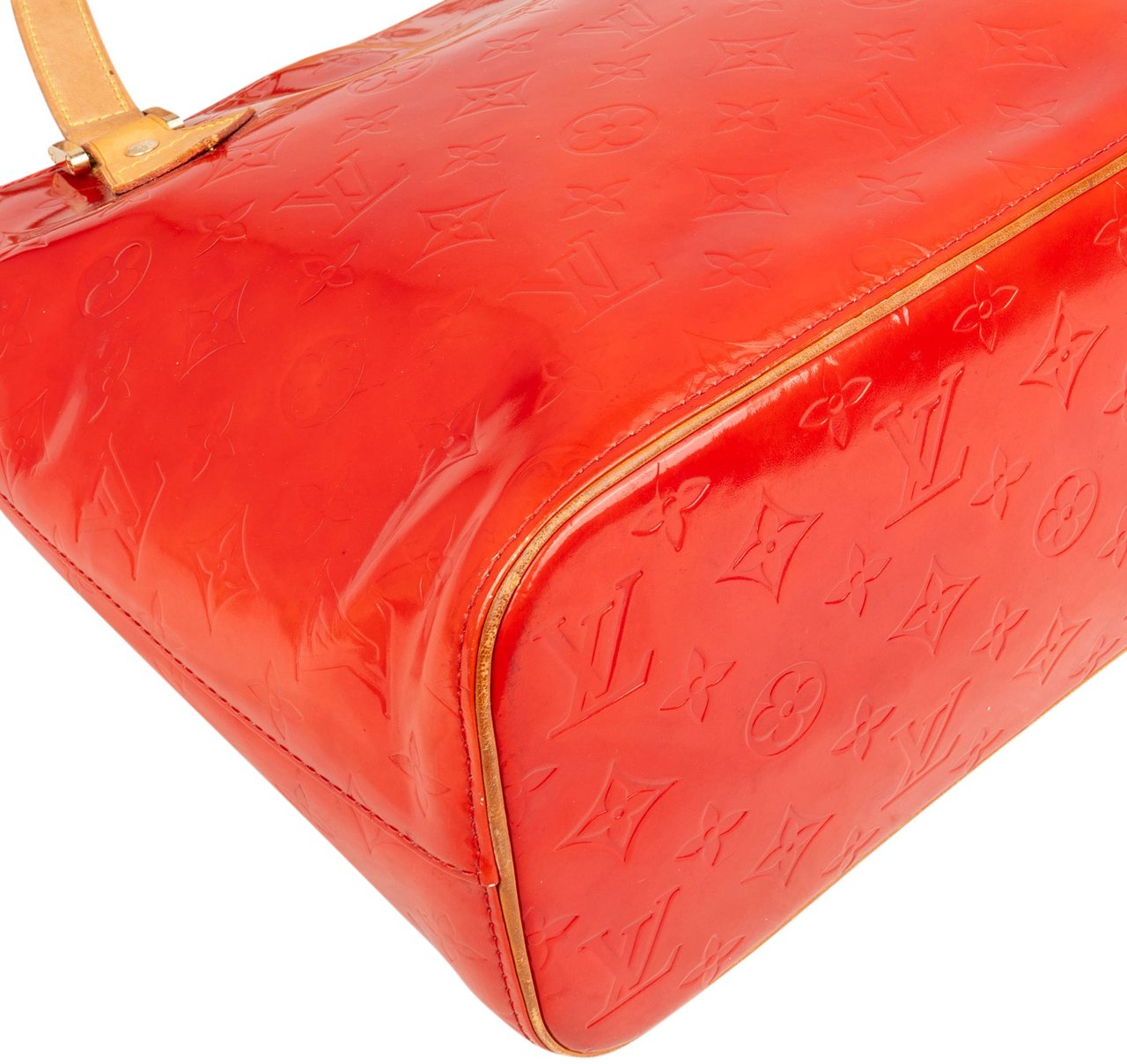 Louis Vuitton Louis Vuitton Vernis Monogram Houston Handbag Rood