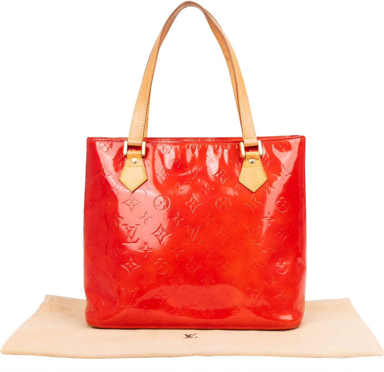 Louis Vuitton Louis Vuitton Vernis Monogram Houston Handbag Rood