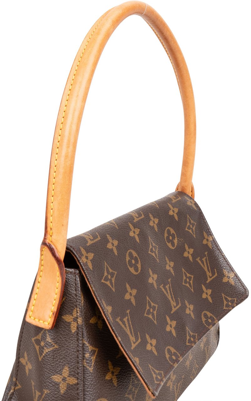 Louis Vuitton Louis Vuitton Canvas Monogram Looping PM Shoulder Bag Bruin