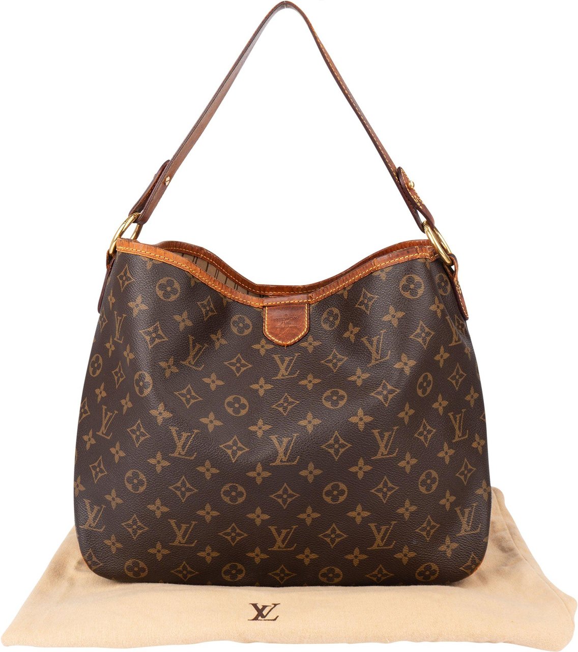 Louis Vuitton Louis Vuitton Canvas Monogram Delightful PM Handbag Bruin