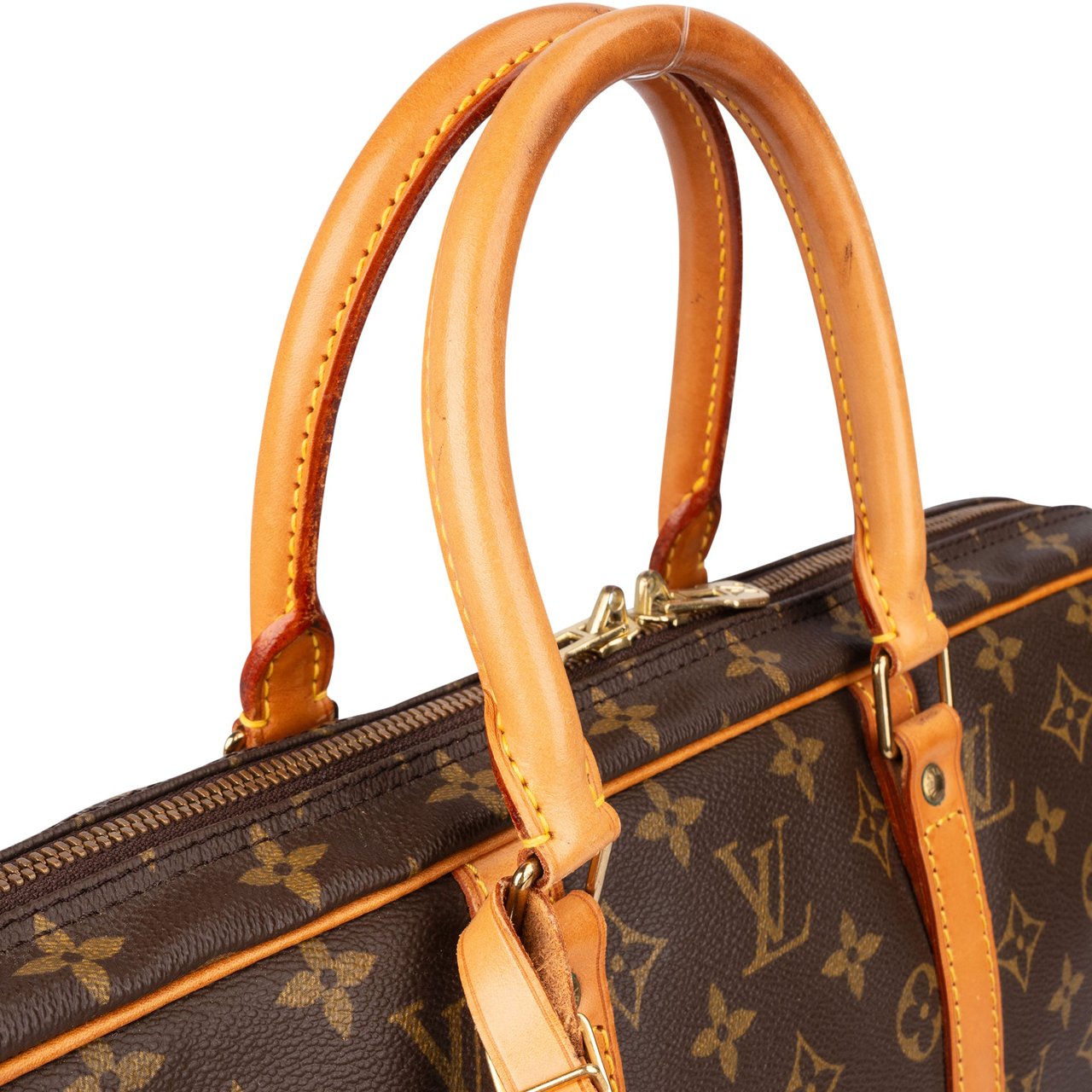 Louis Vuitton Louis Vuitton Canvas Monogram Porte Documents Business Handbag Bruin