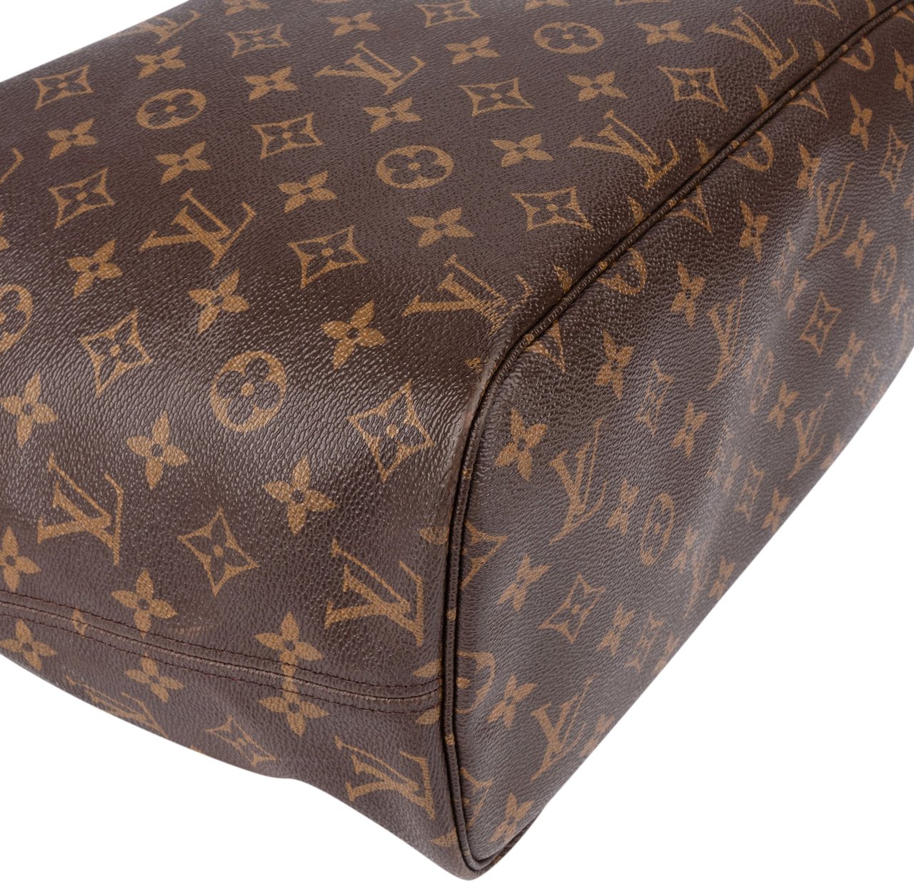Louis Vuitton Louis Vuitton Canvas Monogram Neverfull MM Shopper Handbag Bruin