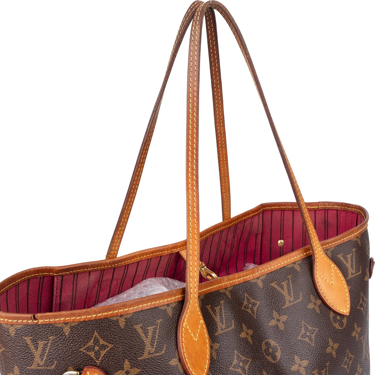 Louis Vuitton Louis Vuitton Canvas Monogram Neverfull MM Shopper Handbag Bruin