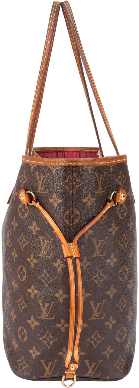 Louis Vuitton Louis Vuitton Canvas Monogram Neverfull MM Shopper Handbag Bruin