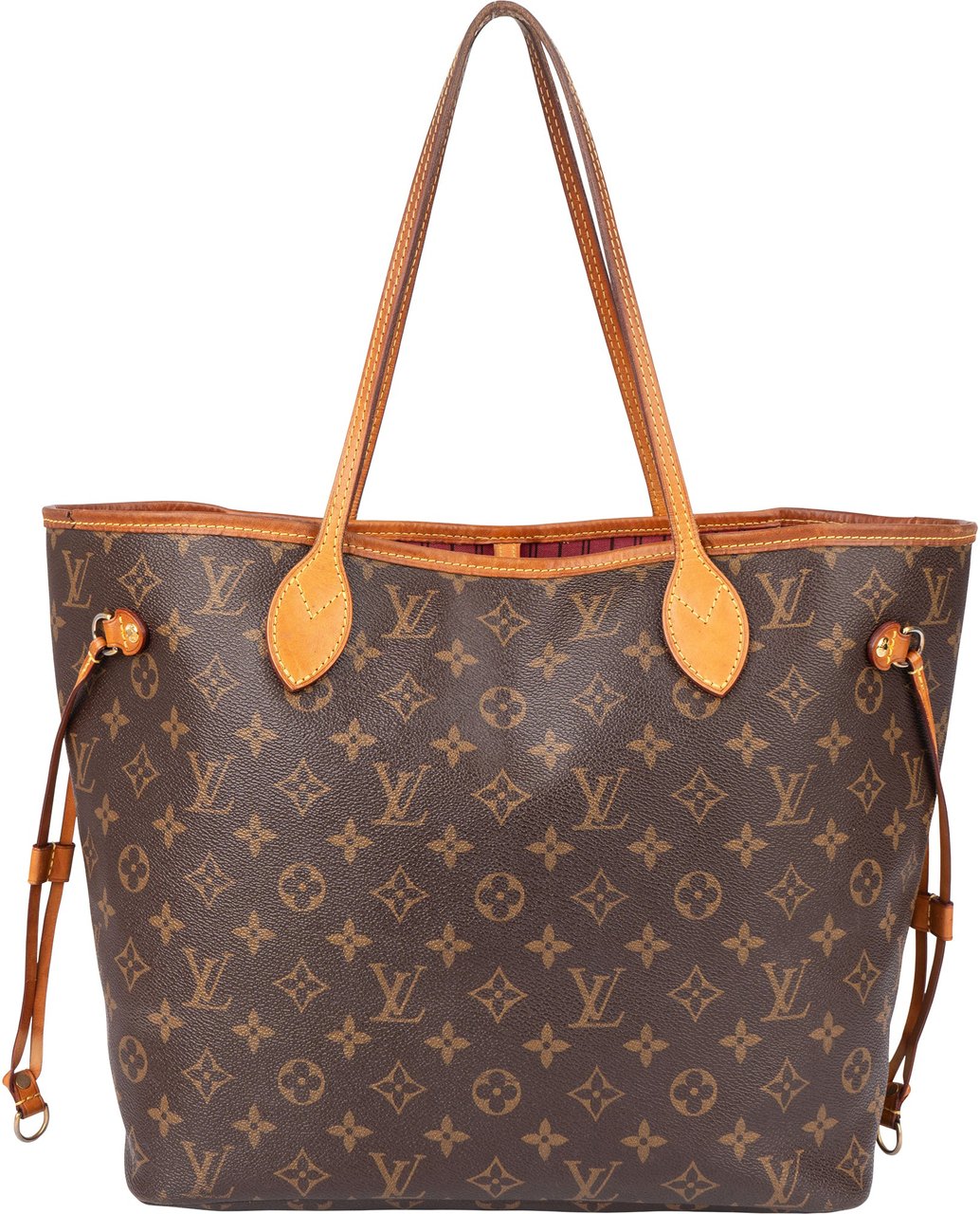 Louis Vuitton Louis Vuitton Canvas Monogram Neverfull MM Shopper Handbag Bruin