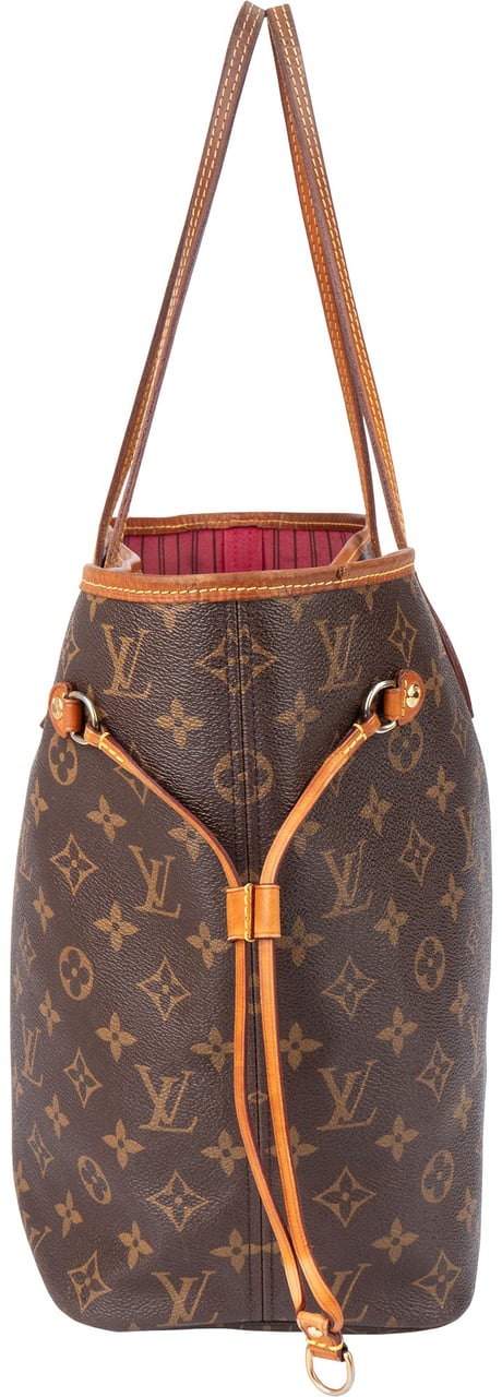Louis Vuitton Louis Vuitton Canvas Monogram Neverfull MM Shopper Handbag Bruin