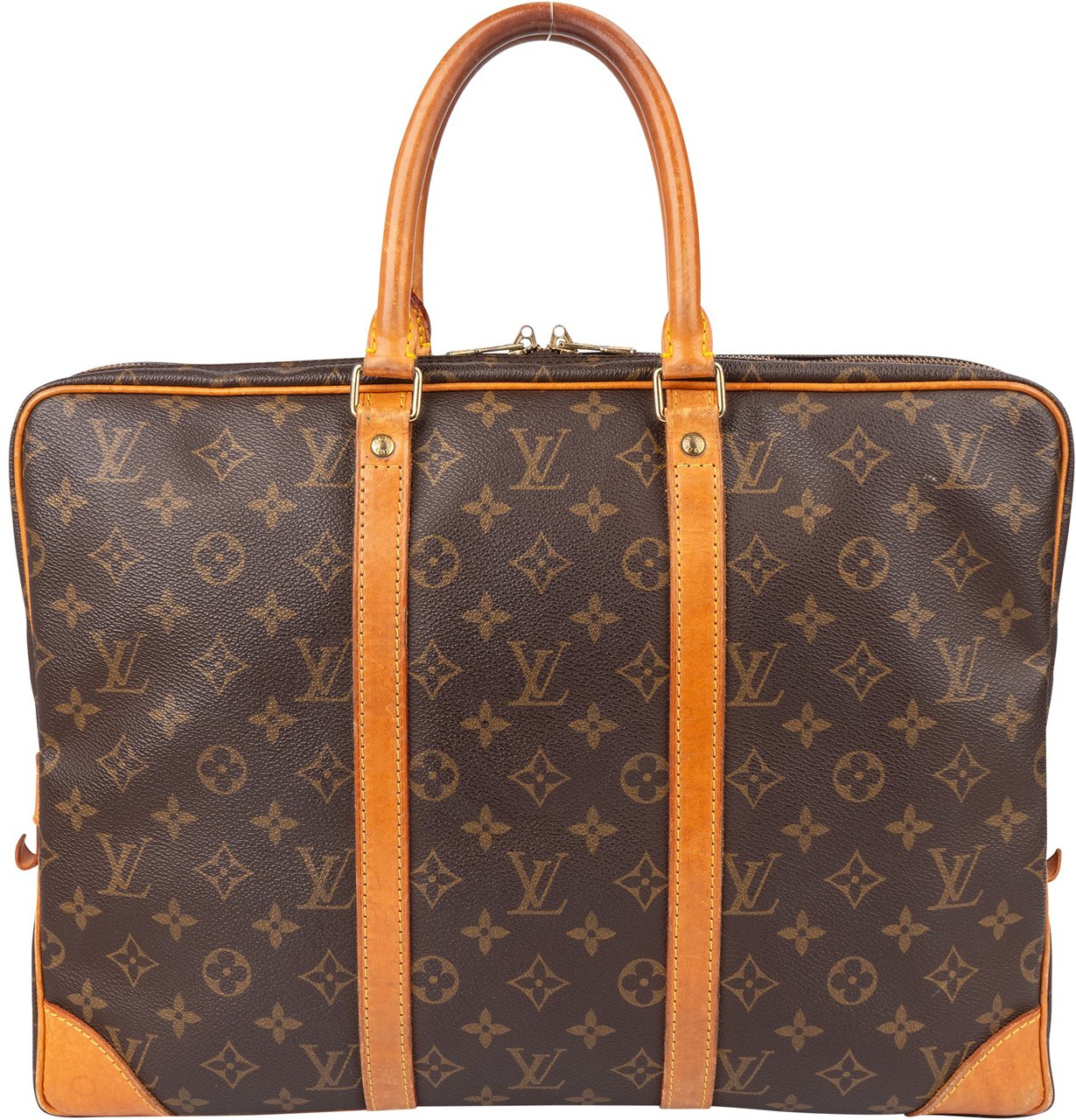 Louis Vuitton Louis Vuitton Canvas Monogram Porte Documents Business Handabag Bruin
