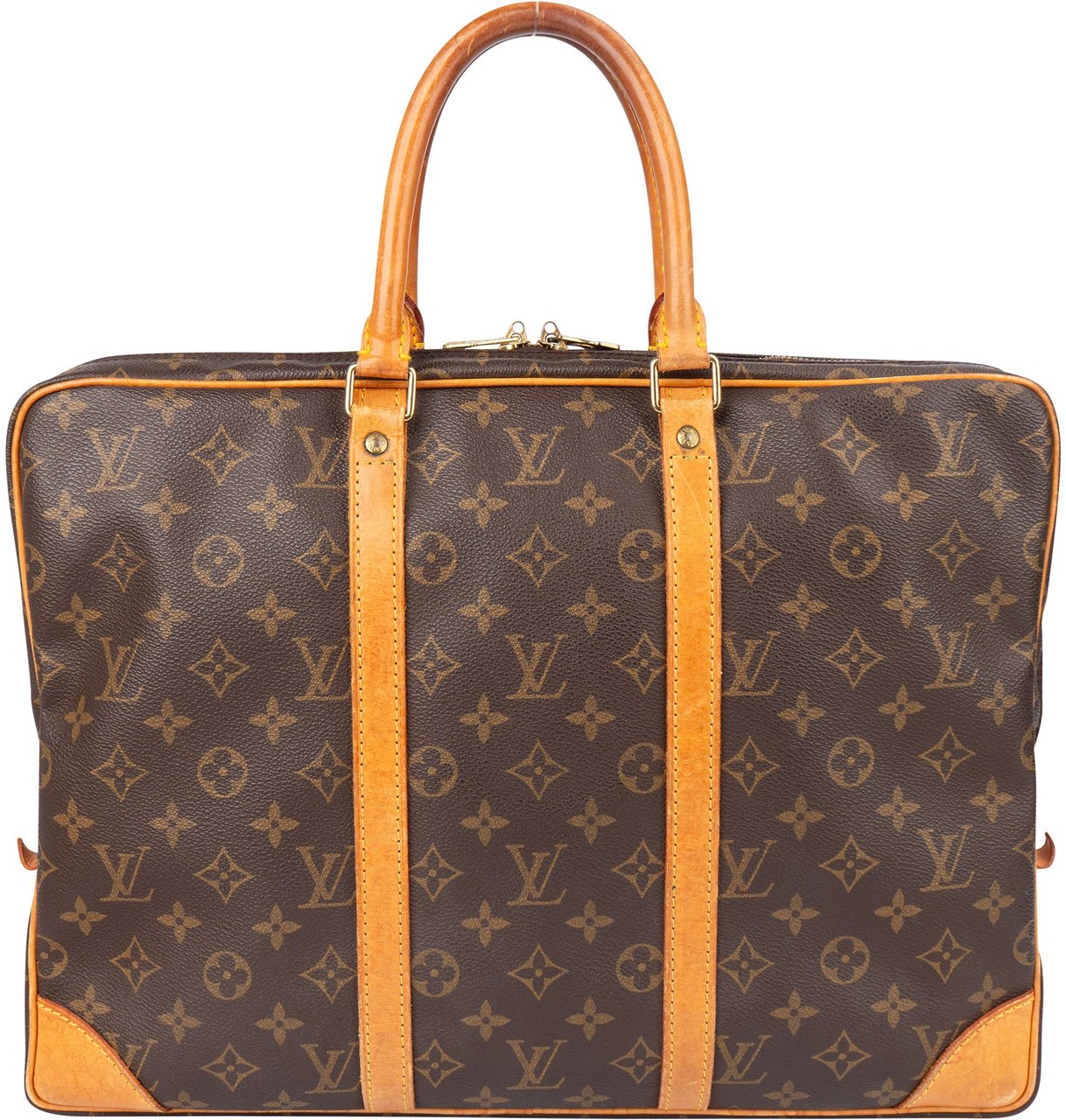 Louis Vuitton Louis Vuitton Canvas Monogram Porte Documents Business Handabag Bruin