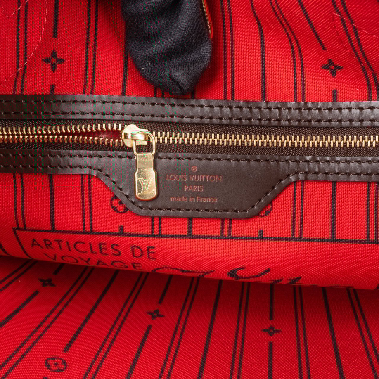 Louis Vuitton Louis Vuitton Damier Ebene Monogram Neverfull PM Handbag Bruin