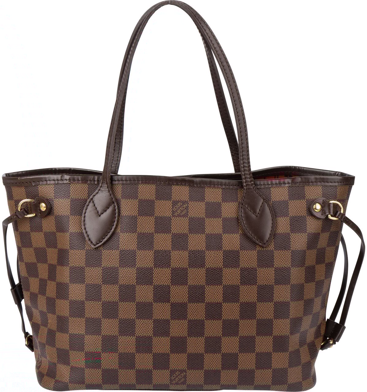 Louis Vuitton Louis Vuitton Damier Ebene Monogram Neverfull PM Handbag Bruin
